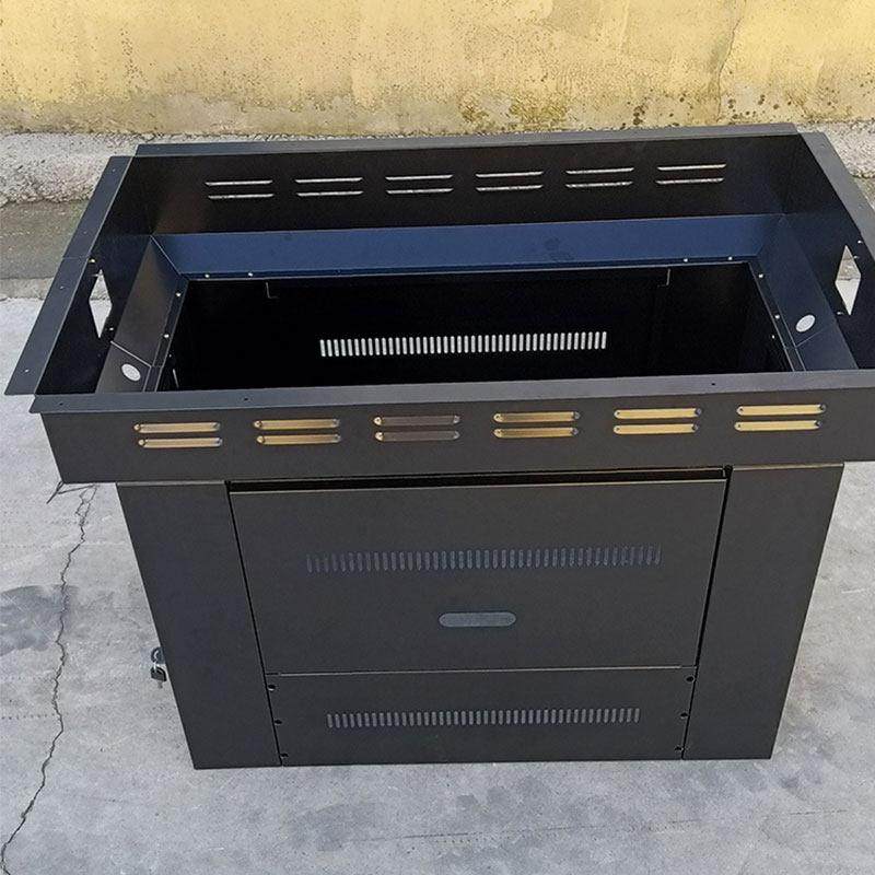 韩式烧烤火锅店桌箱方形下排烟烧烤炉桌腿数控桌架烤肉箱式桌箱,淘宝优惠券,粉丝福利购,淘宝优惠卷