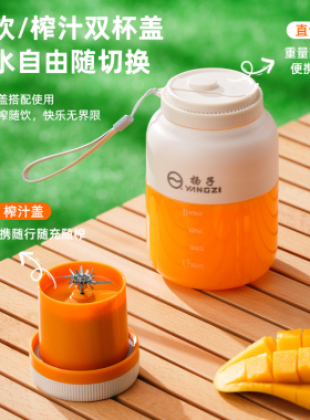 扬子榨汁杯充电款便携果汁机碎冰