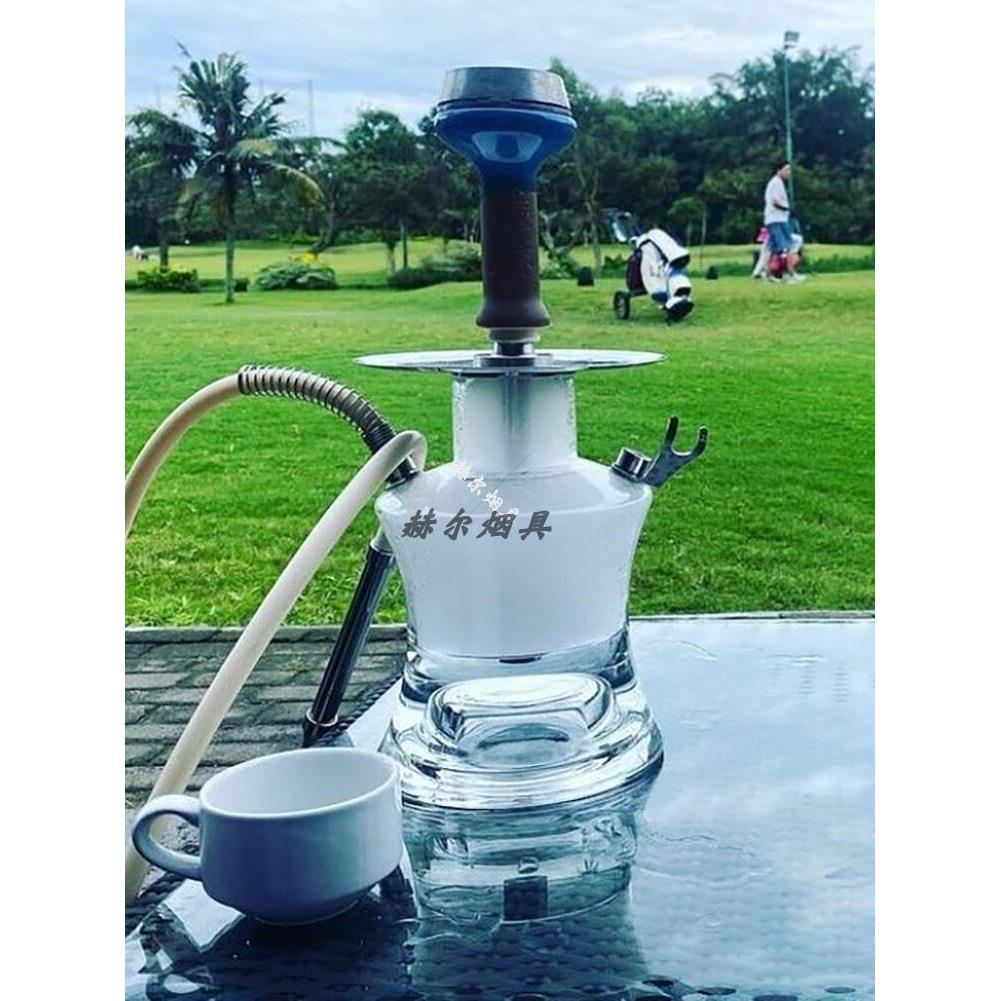 便携式带旅行包 小号水烟壶单管玻璃水烟 oduman hookah shisha - 图1