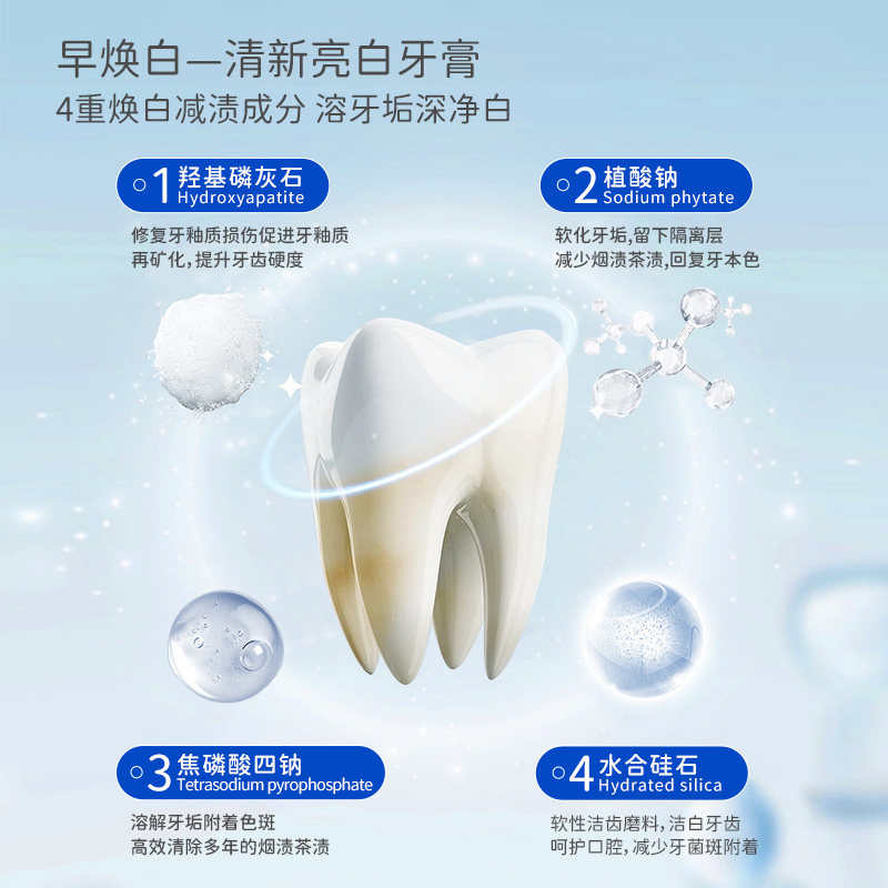 OneCharm壹白焕白亮齿酷爽牙膏持久清新防酸舒缓冷热酸甜三件9388