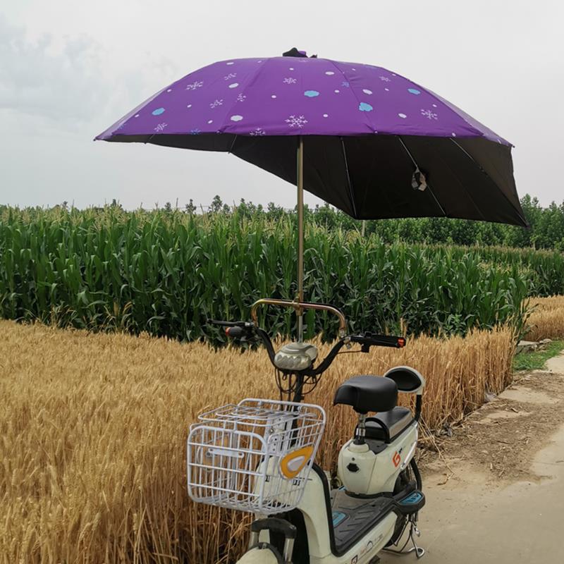 电动车遮阳伞踏板摩托自行单车三轮车挡雨棚蓬篷电瓶车防晒伞新款 - 图1