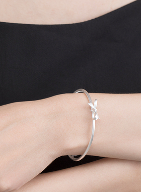 新品真足银999在逃公主手镯女链