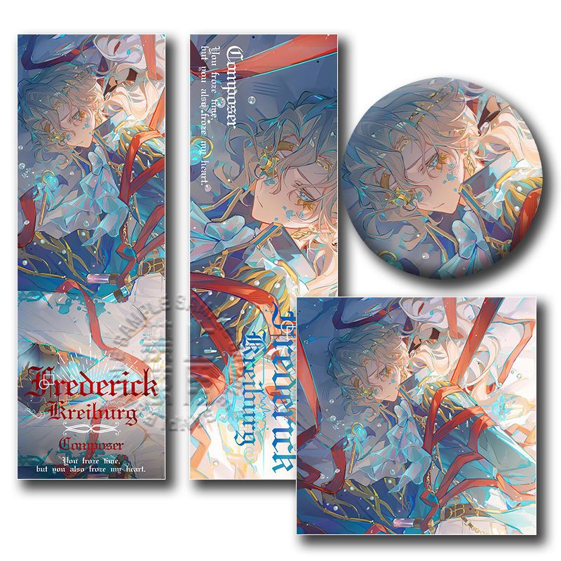 第五人格作曲家周边三件套钥匙扣吧唧谷子爆款书签礼物 - 图3