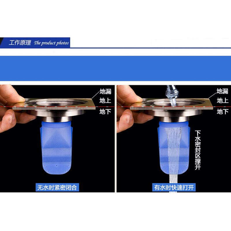 洛莎 地漏防臭改装硅胶芯 地漏改造排水防臭防虫自封硅胶下水芯/ - 图0