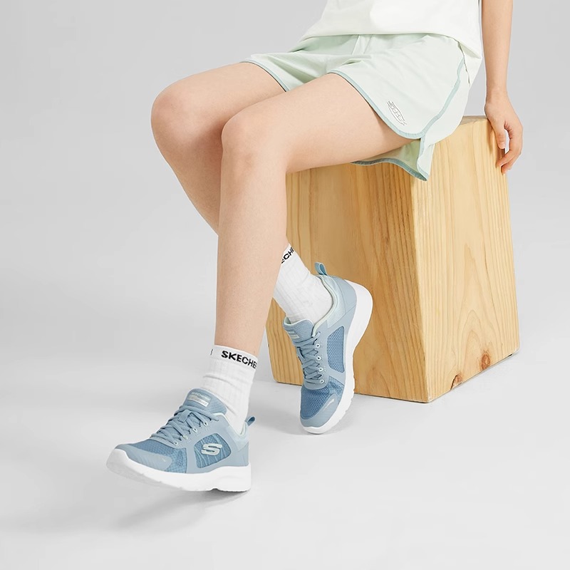 Skechers斯凯奇正品女鞋夏季网布透气休闲鞋百搭舒适缓震运动鞋子