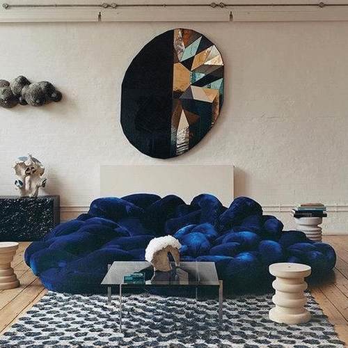 蟒蛇沙发北欧简约现代海绵 BOR科技布艺缠绕编织轻奢设计师款沙发 - 图0