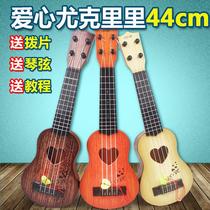 Childrens small guitar Its toy Play Simulation Midi Yukri Beginner Scholar Instrument Violin Music Send sheet