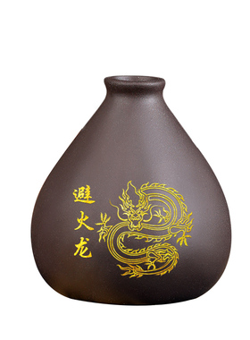 新品避火龙瓶子厨房西北角黄碎y石正北辟火龙瓶壁碧陶瓷罐陶土罐