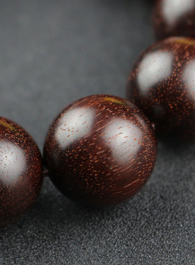 极速印度小叶紫檀手串老料牛毛纹佛珠男女手链念珠檀X香木红木饰