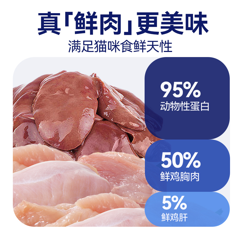 优曼吉鲜鸡肉高蛋白烘焙全价增肥发腮乳鸽全价全年龄段猫粮1.5kg - 图0