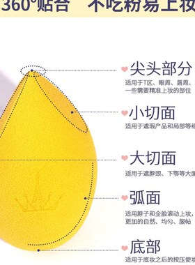 好货美妆蛋超软不吃粉爱心粉扑海绵化妆蛋官方彩妆蛋
