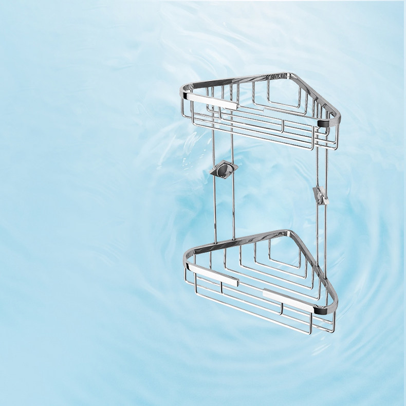 科勒浴室置物架三角篮收纳壁挂架洗手间墙角卫生间转角架18434T,淘宝优惠券,粉丝福利购,淘宝优惠卷
