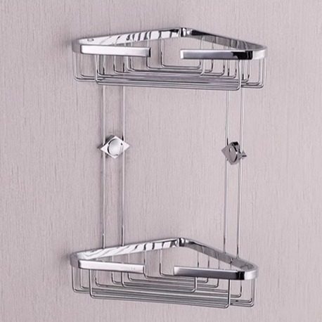 科勒浴室置物架三角篮收纳壁挂架洗手间墙角卫生间转角架18434T,淘宝优惠券,粉丝福利购,淘宝优惠卷