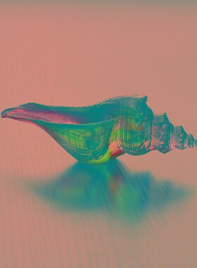 速发家用佛台供音工艺品古法琉璃彩螺妙佛海螺左右旋八供七法摆件