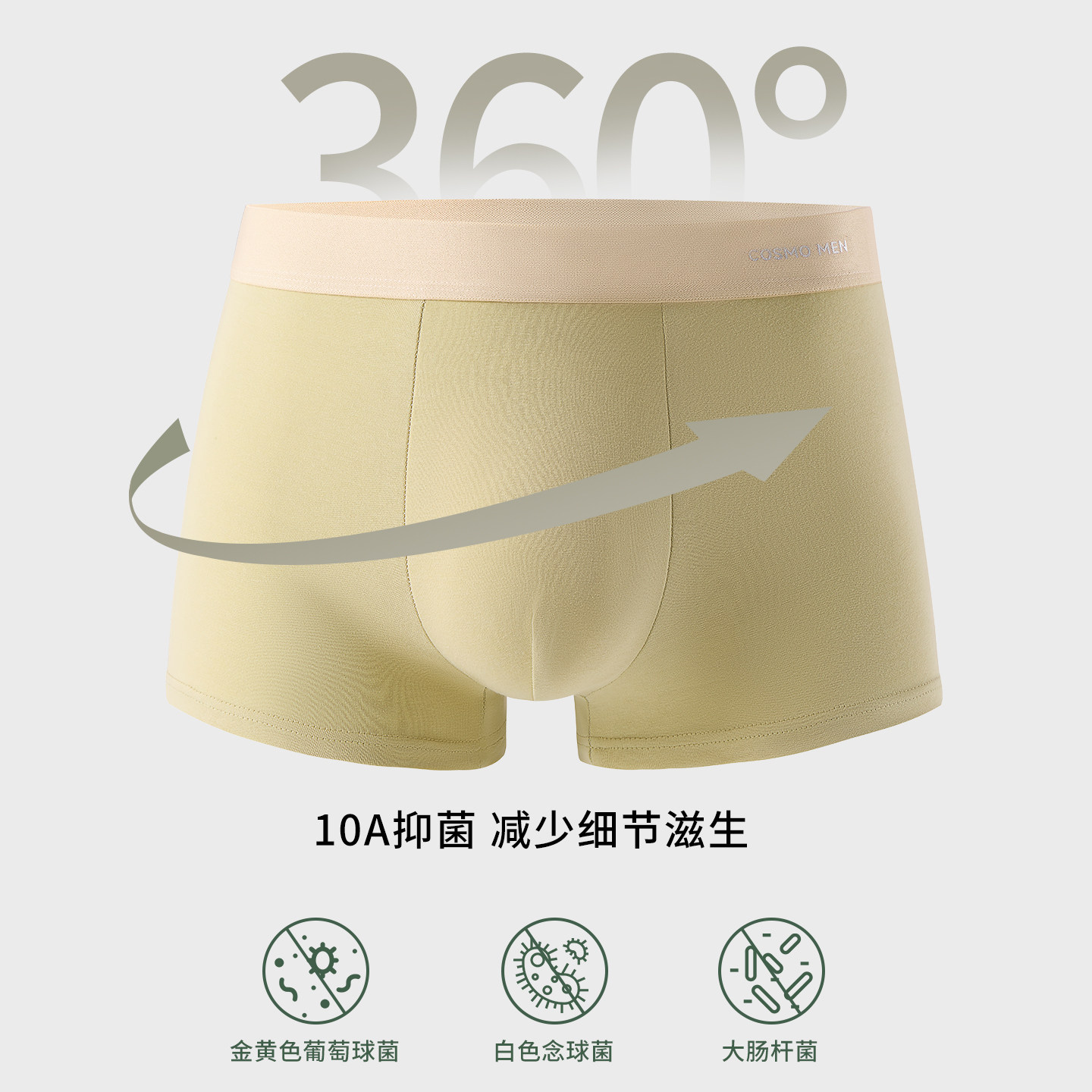 都市丽人男士内裤男生纯棉抗菌四角短裤无痕运动透气青少年平角裤,淘宝优惠券,粉丝福利购,淘宝优惠卷