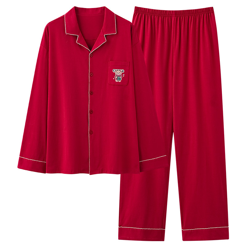 都市丽人红色睡衣情侣2026新款纯棉结婚本命年新婚套装家居服男女,淘宝优惠券,粉丝福利购,淘宝优惠卷