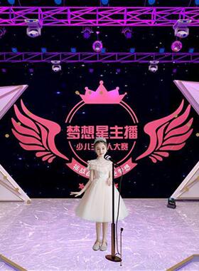 好货口才教室墙面装饰播音小主持人培训机构文化背景班级布置环创