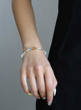 百搭手饰贝壳天然石原创贝母