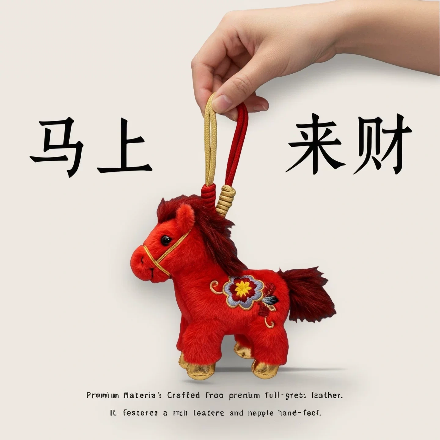 小红书同款马年生肖毛绒娃娃创意高颜值包包挂件福气满满装饰礼物,淘宝优惠券,粉丝福利购,淘宝优惠卷