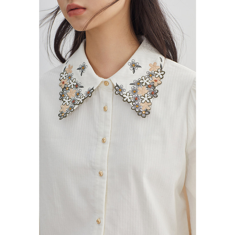  茵曼一零一度衬衫