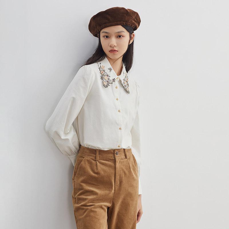  茵曼一零一度衬衫