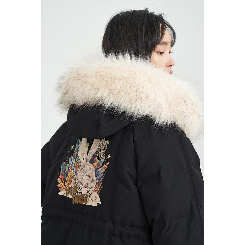 【商场同款】茵曼休闲2021冬季白鸭绒 茵曼一零一度羽绒服