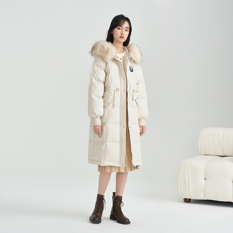 【商场同款】茵曼休闲2021冬季白鸭绒 茵曼一零一度羽绒服