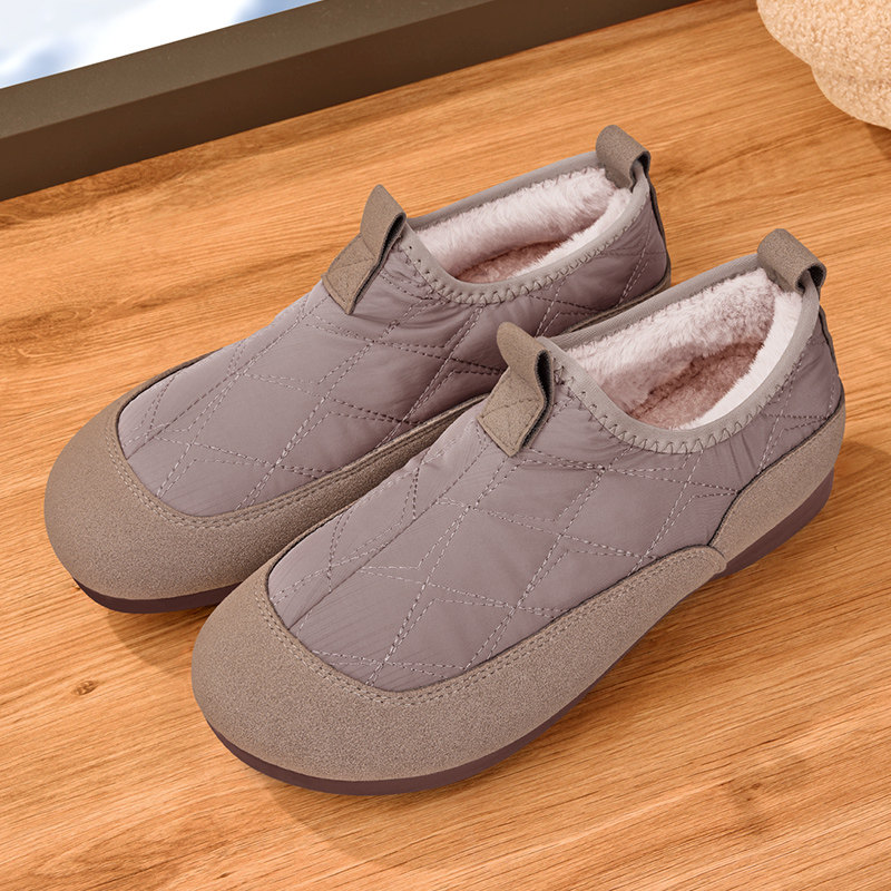 老北京棉鞋女冬季加绒加厚保暖中老年棉鞋一脚蹬软底防滑妈妈棉靴,淘宝优惠券,粉丝福利购,淘宝优惠卷