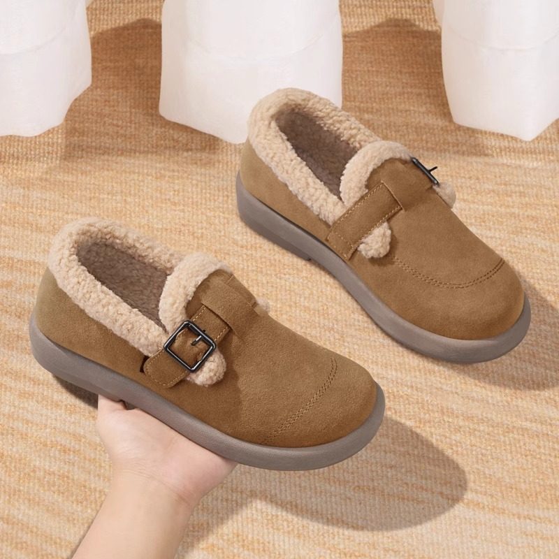 老北京棉鞋女冬季加绒2025新款保暖一脚蹬布鞋防滑妈妈外穿豆豆鞋,淘宝优惠券,粉丝福利购,淘宝优惠卷