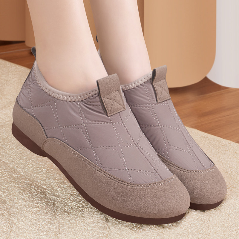 老北京棉鞋女冬季加绒加厚保暖中老年棉鞋一脚蹬软底防滑妈妈棉靴,淘宝优惠券,粉丝福利购,淘宝优惠卷