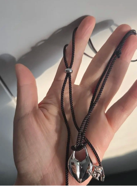 银色镶钻真空白金高保色极简项链