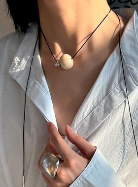 董洁推荐情绪吊坠项链女可叠戴长款轻奢高级感小众设计毛衣链