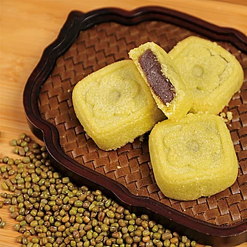无蔗糖手工绿豆酥300g！[5元优惠券]-寻折猪
