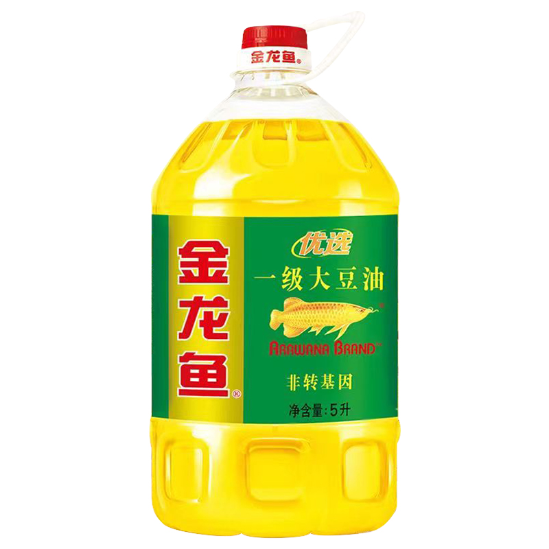金龙鱼大豆油5升非转基因优选一级食用油大桶5升家用商用福利团购