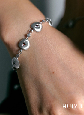 回予繁星苹果拉丝手链轻奢礼物