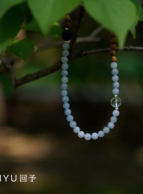 回予好妹妹联名手串水晶黑檀中式