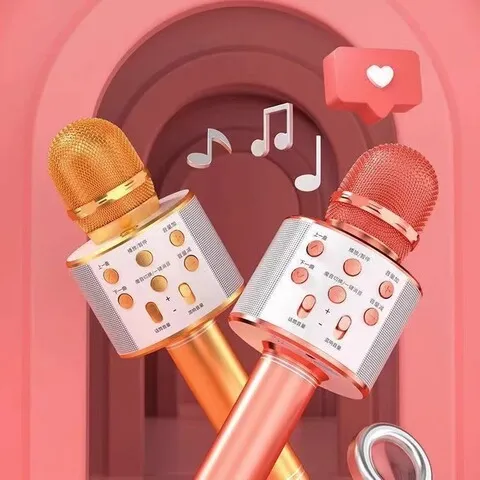 Mobile phone microphone KTV audio integrated home live broadcast wireless ws-858 children's national karaoke microphone Bluetooth