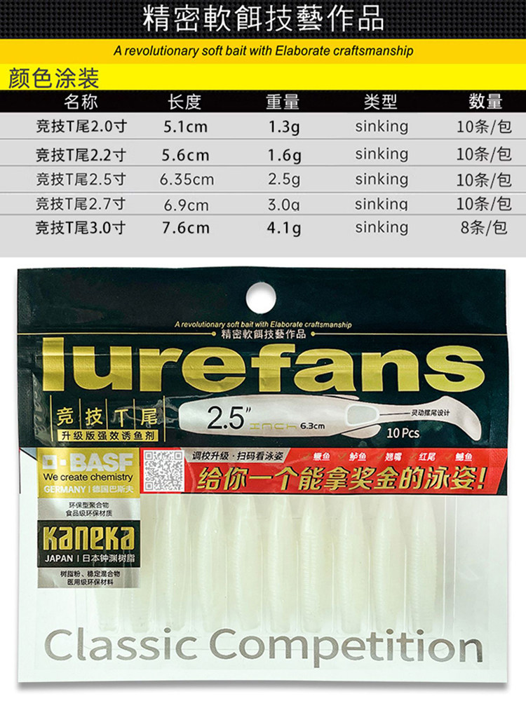 大河奔流路亚发烧友2022新款竞技T尾路亚饵黑鲈鱼鳜鱼铅头钩软饵,淘宝优惠券,粉丝福利购,淘宝优惠卷