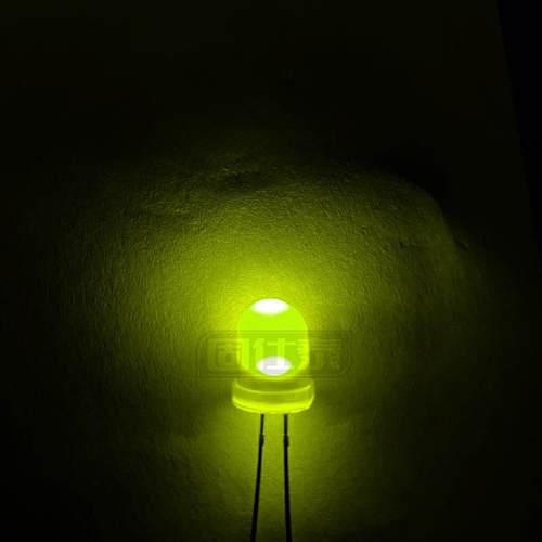 F8MM绿发普绿超高亮LED绿灯有边灯珠发光二极管透明直插指示灯 - 图0