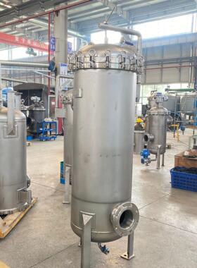 实力工厂袋式保安过滤器处理量60m³/h2μm市政供水净化装置 国海