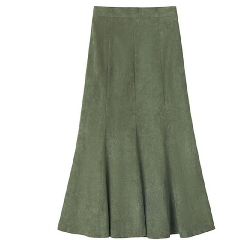 网红2021 New Fashion Women Long Skirts Vintage Mermaid High