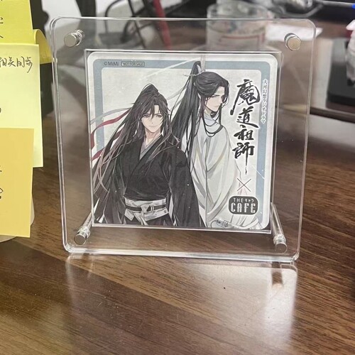 圆形方形杯垫亚克力摆台站立透明相框谷美收纳支架展示多尺寸玻璃 - 图3