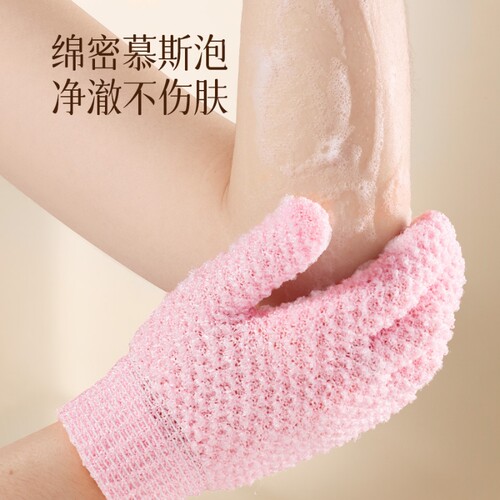 身体乳手套搓澡神器女士专用不伤皮肤搓澡巾无痛工具双面磨砂起泡 - 图3