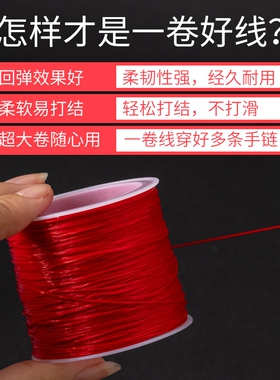 进口高弹耐磨手串弹力绳扁丝线