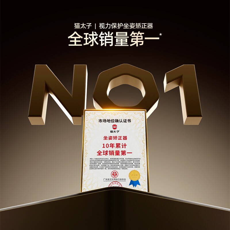 猫太子坐姿矫正器全护18°防低头写字姿势矫正小学生桌面款9档可调书写学习书桌读写台儿童写字神器正姿支架