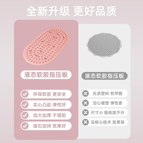 指压板超慢跑足底按摩垫软胶液态实心中医通经络脚趾压板脚底家用 - 图2