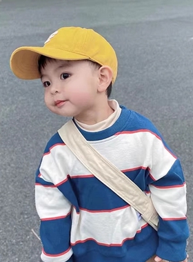 韩版儿童棒球帽鸭舌帽遮阳防晒帽夏季薄款男女童太阳帽小男孩R标