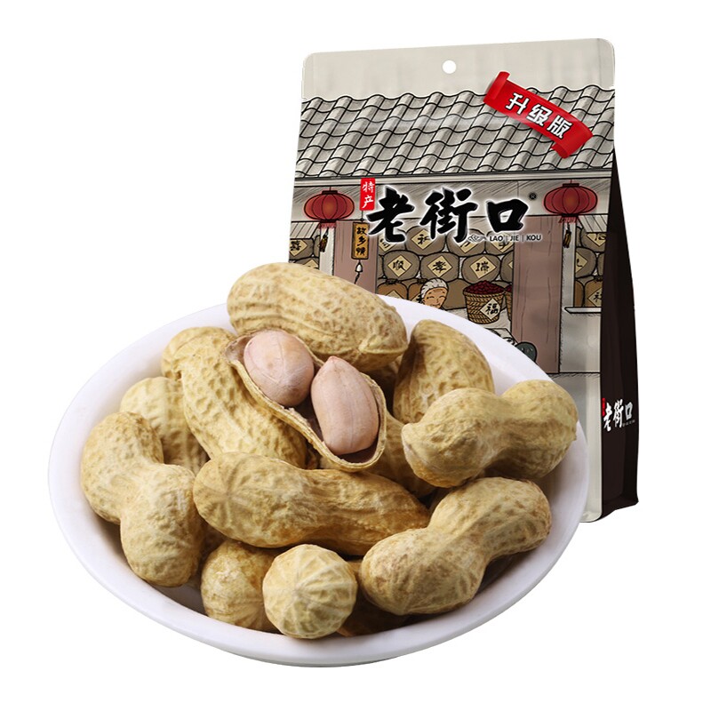 老街口.蒜香奶香味味花生400gx2袋 商品图 5