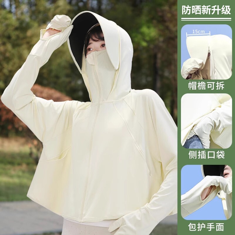 冰丝防晒衣女款2026新款夏季防紫外线UPF50防晒服薄款防晒衫轻薄 新款女女实拍商品图