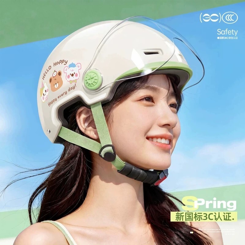 3c certified electric vehicle helmet for women 2026 new summer sun protection battery motorcycle men's safety helmet for all seasons